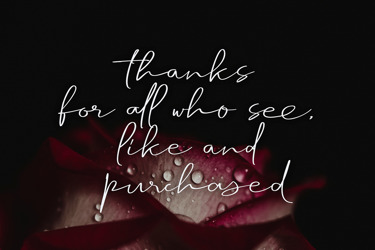 Handkerchief, a Script Font by GRAPHICPRESS (Photo 9 of 9)