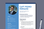 Airline Pilot Resume Template canva, a Resume Template by Climbwithelevator (Thumbnail 1 of 7)