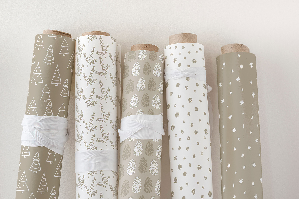 Elegant Christmas patterns, a Pattern Graphic by Cozy pattern shop (Photo 5 of 5)