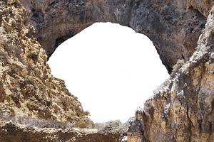 Blank frame with rocky cave borders, a Nature Photo by DanFLCreativo