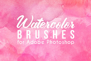 75 Watercolor Photoshop Brushes