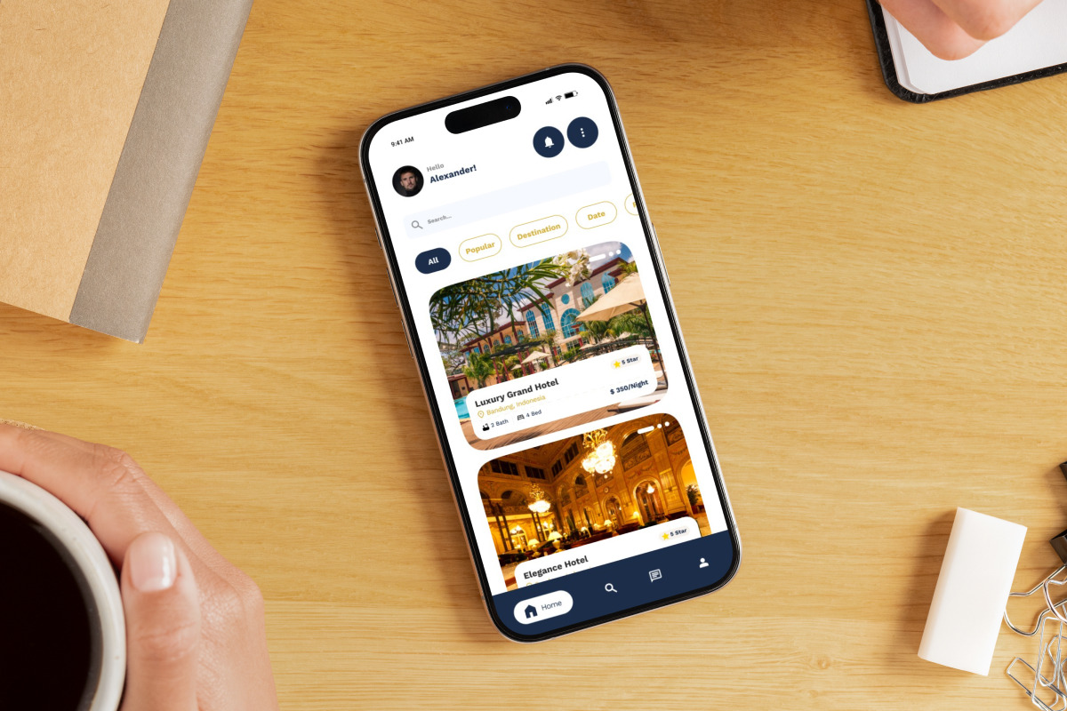 Aurévia – Elegant Hotel Booking App, an App Template by productype1 (Photo 5 of 5)