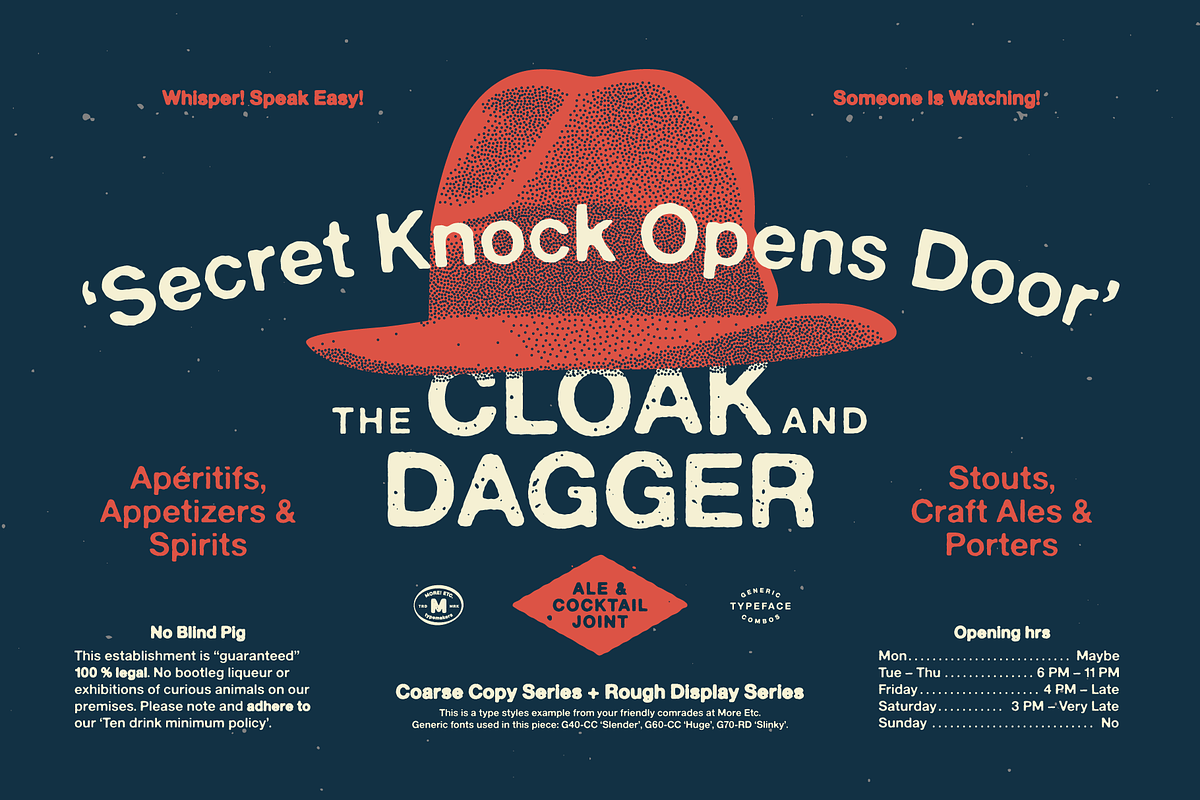 Generic Typeface Collection, a Sans Serif Font by More Etc. Studios (Photo 12 of 20)