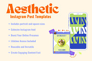 Funky Instagram Post Templates, a Social Media Template by Hell Yeah Designs (Thumbnail 2 of 8)