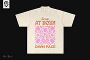 Motivational Floral Quote T-shirt, a Graphic by shaondesigns (Thumbnail 4 of 4)
