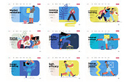 Startups flat vector illustrations, a Templates & Theme by Grivina's shop (Thumbnail 35 of 45)