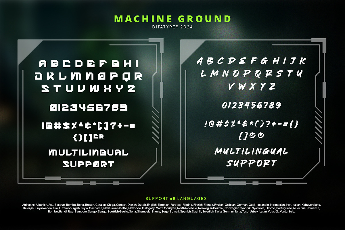 Machine Ground, a Script Font by Ditatype (Photo 10 of 11)