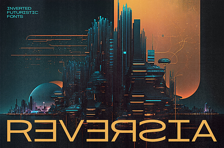 Reversia - Inverted Expanded Fonts, a Sans Serif Font by Konstantine Studio