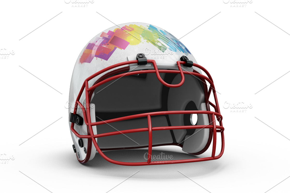 Football Helmet Mock-up, a Mask Mockup by PixelMockup (Photo 9 of 9)