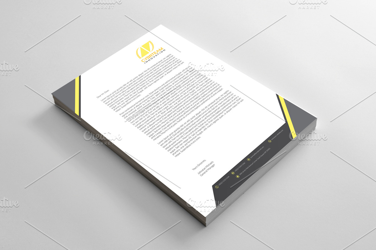 Corporate Letterhead, a Stationery Template by BettyDesign (Photo 6 of 7)