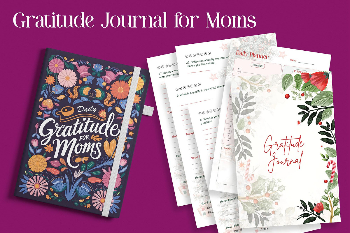Gratitude Journal Planner for Moms, a Stationery Template by Graphic Template (Photo 3 of 3)