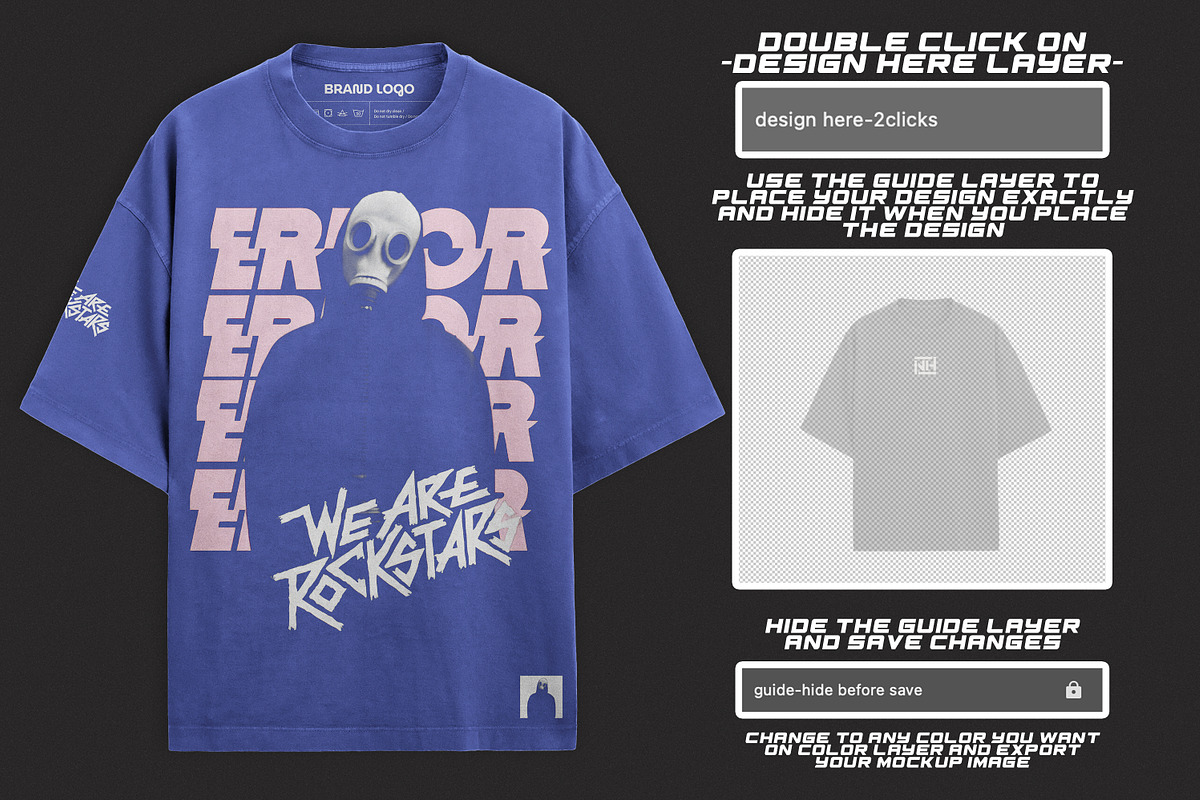 Professional oversize T-Shirt Mockup, a Shirt Mockup by NH graphic (Photo 2 of 11)