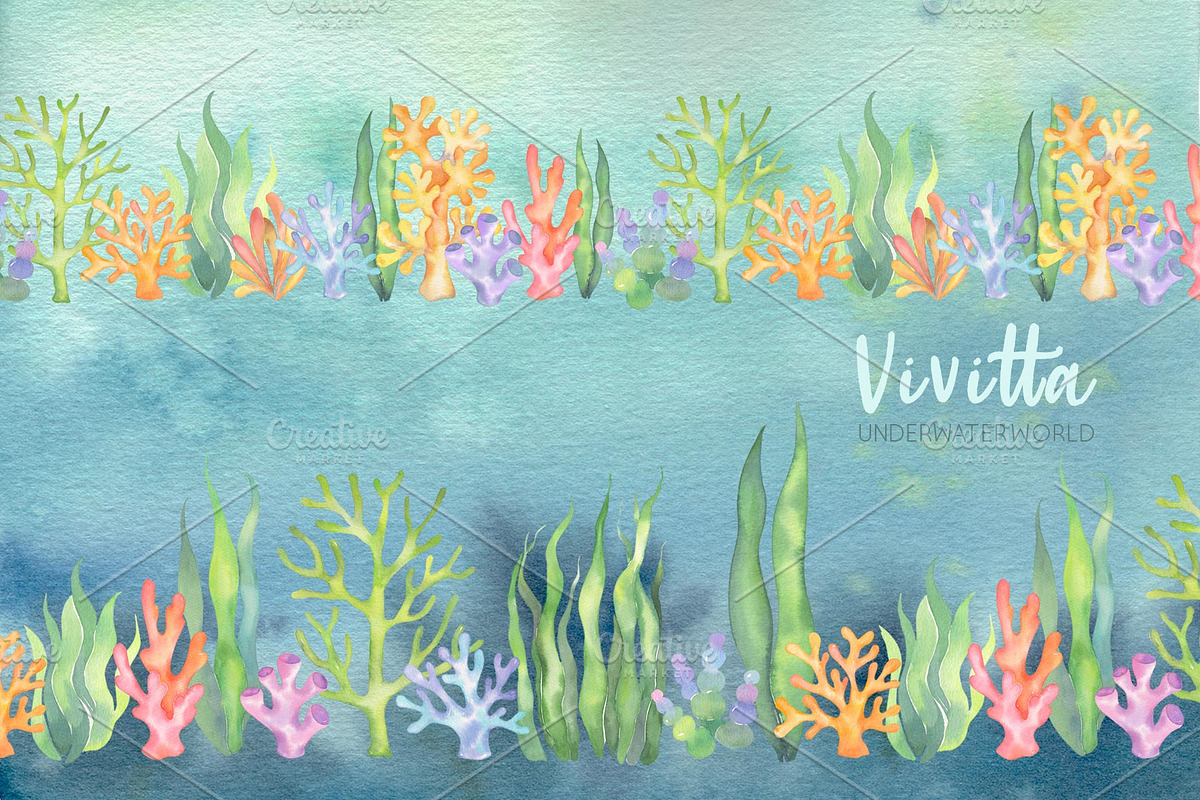 Ocean, sea world, underwater, fishes, an Animal Illustration by Vivitta (Photo 7 of 7)