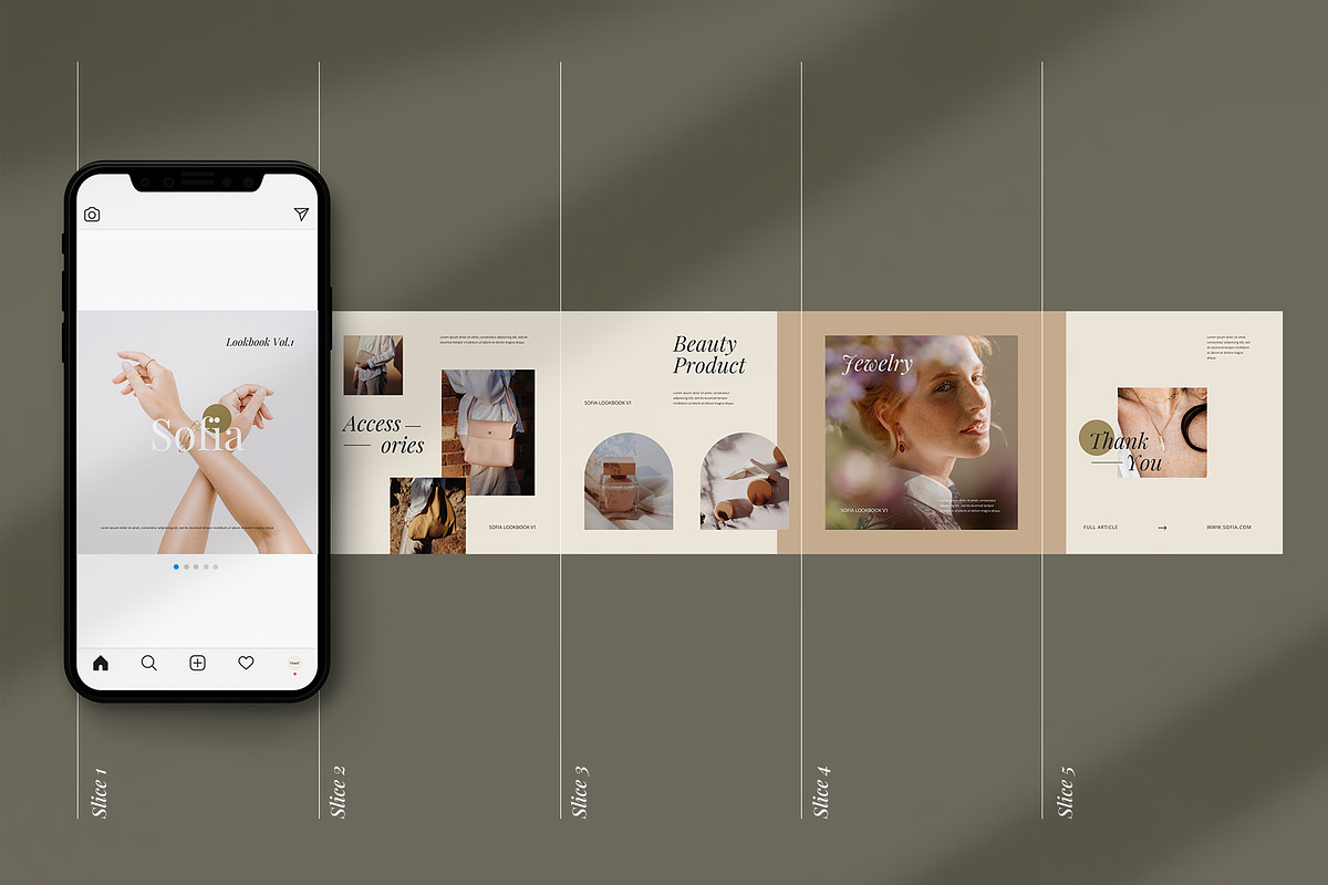Sofia Carousel Template | CANVA, a Social Media Template by Visuel Colonie® (Photo 5 of 14)