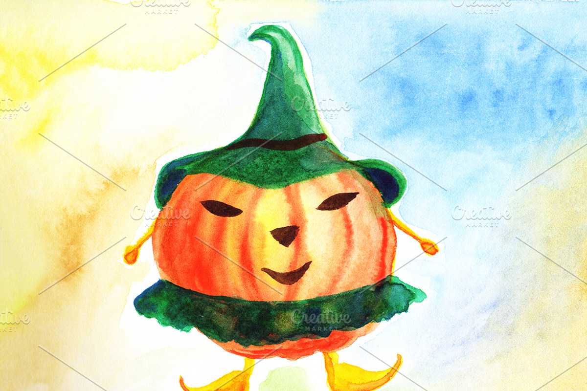 Cute Halloween Pumpkins, a Seasonal Illustration by pictures for you (Photo 3 of 5)