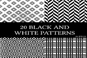 Black And White Patterns, a Pattern Graphic by Ultimate Font Store (Thumbnail 1 of 4)