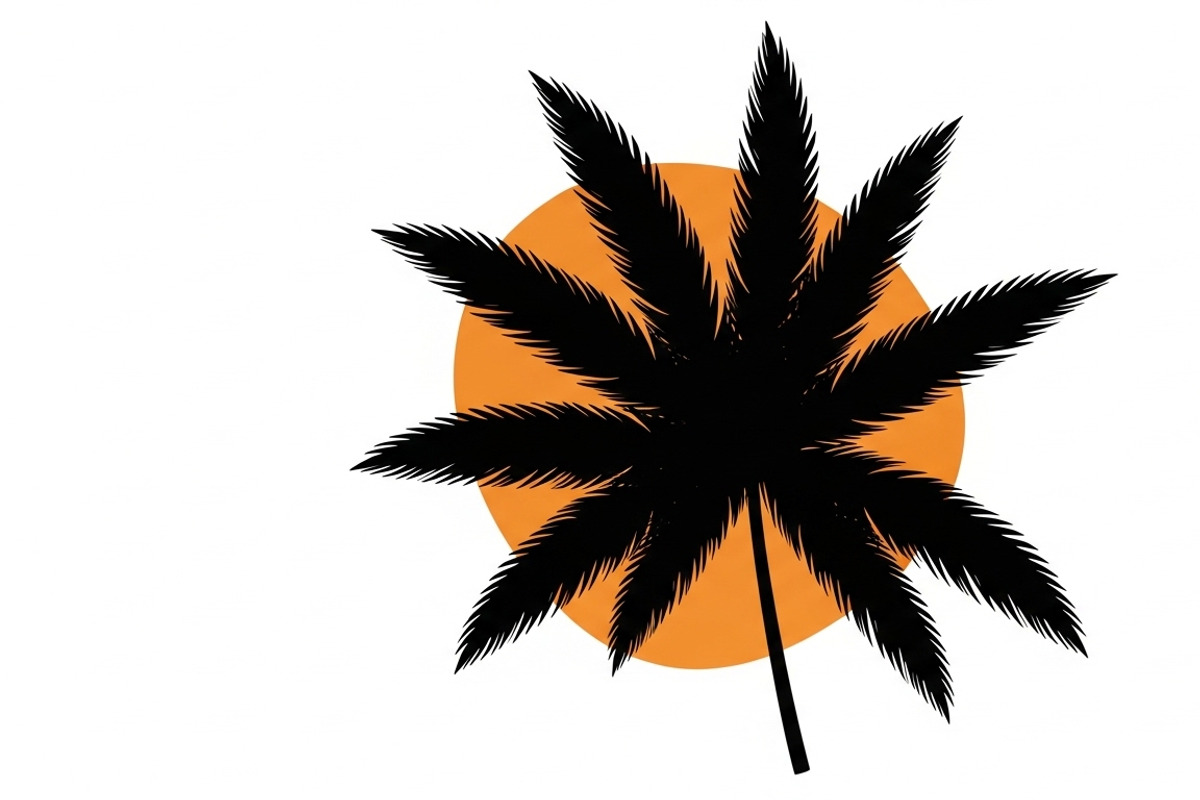 Stylish tropical palm wall decor, an Illustration by Amazin_art (Photo 12 of 33)