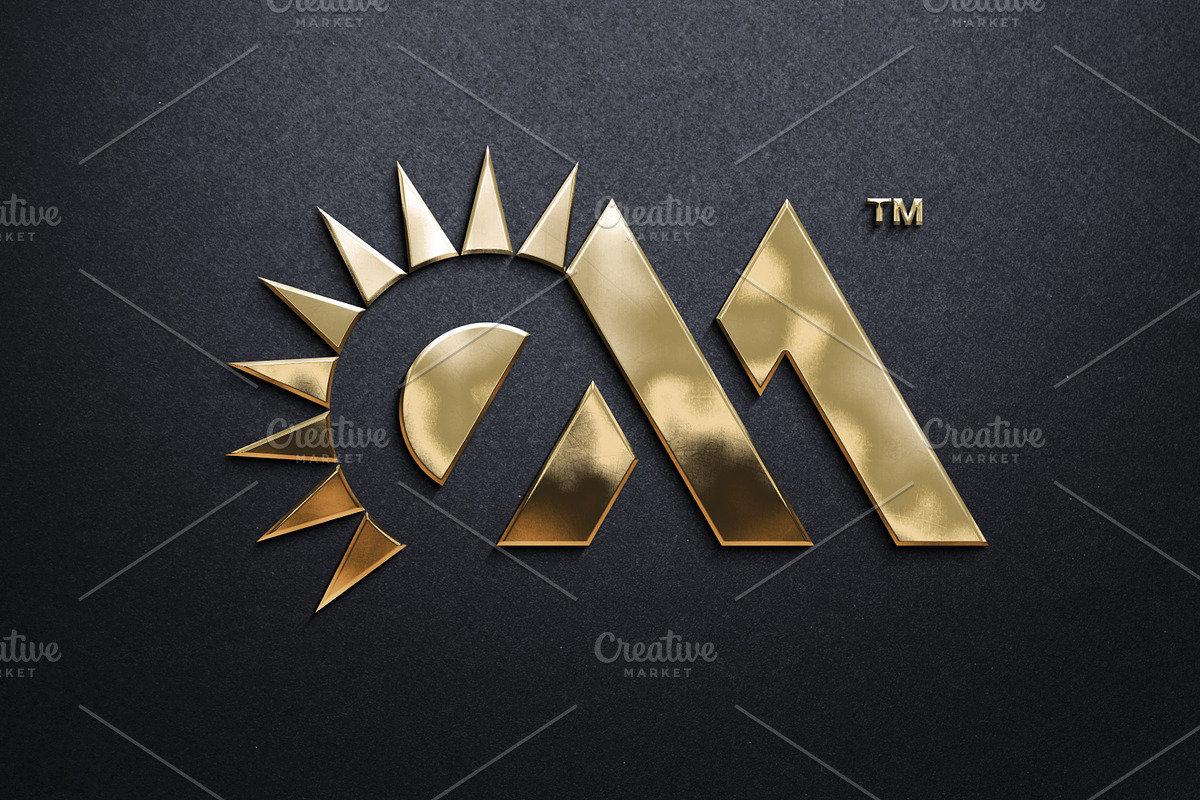 Mountain Sun M Monogram Logo, a Branding & Logo Template by Avitive