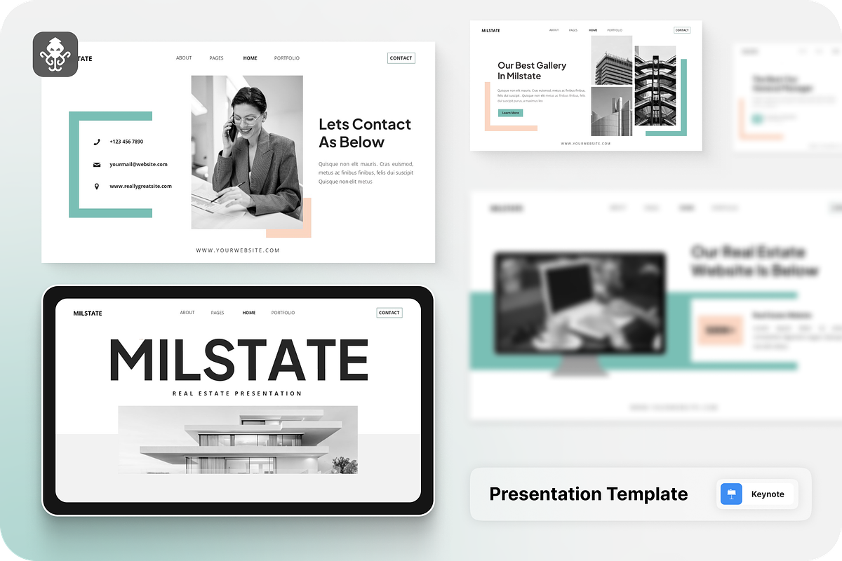 Real Estate Presentation Keynote, a Presentation Template by SquidPixey (Photo 1 of 6)