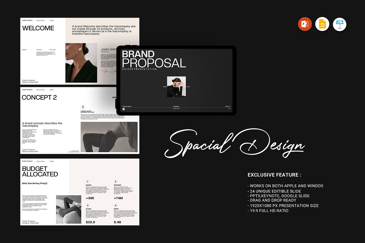 Guider Brand Proposal Presentation, a Presentation Template by Studio Artisan (Photo 3 of 9)
