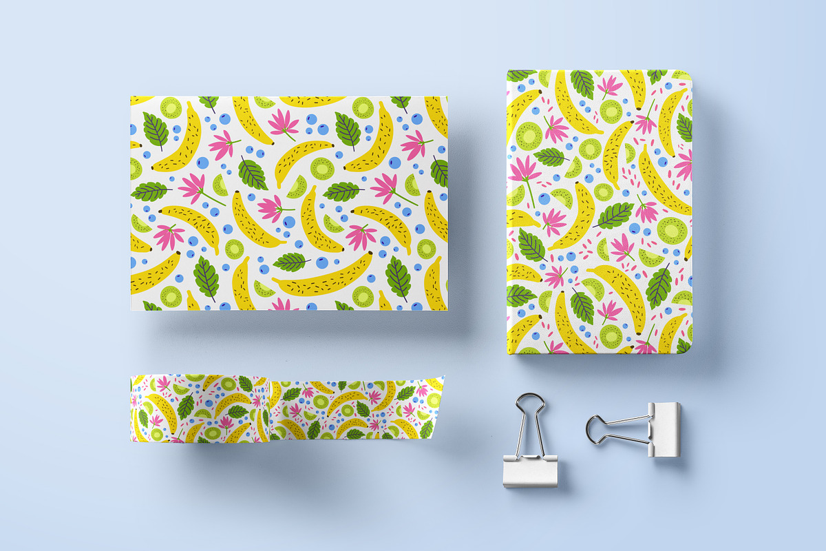 Summer cards, seamless patterns, a Decorative Illustration by Good Studio (Photo 18 of 19)