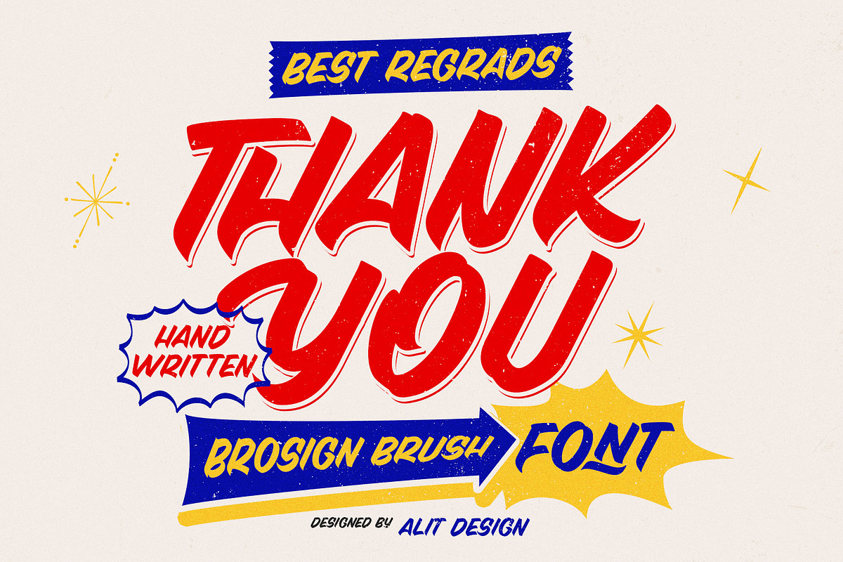 Brosign Brush Typeface, a Handwritten Font by alit design (Photo 18 of 20)