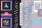 Bundle: Retrowave & Nostalgia Pack, an Object Graphic by Oksana Trygub (Thumbnail 1 of 27)