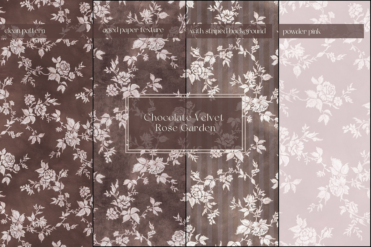 Vintage Floral Pattern Collection, a Pattern Graphic by MouseGrey (Photo 2 of 9)