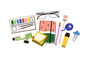 School tools, stationery set, banner, an Education Illustration by Good Studio (Thumbnail 7 of 7)