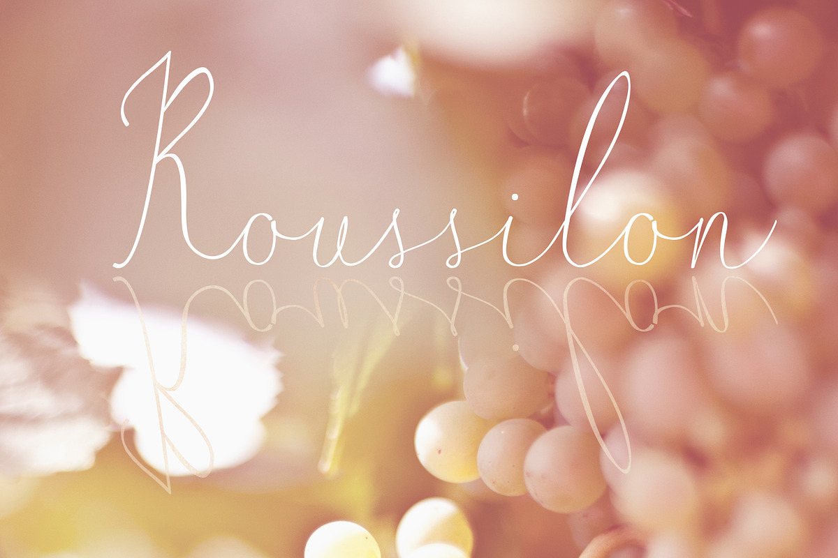 Luberon. Fine art Font. preview 6