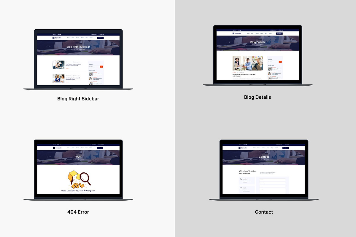 Consultiv - Corporate Figma Design, a Websites & App Template by ZoomDrive (Photo 5 of 6)