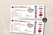 Boarding Pass for Valentine's Day, a Card Template by YasdeyDesigns (Thumbnail 2 of 7)