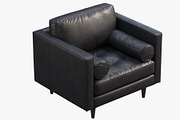 Briar Leather Chair brown and black, a Furniture 3D Model by 3dmitruk (Thumbnail 14 of 24)