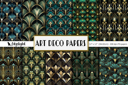 Art Deco Printable Papers