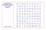 Shipping & Delivery Line Icons, an Outline Icon by Made by Made (Thumbnail 6 of 10)