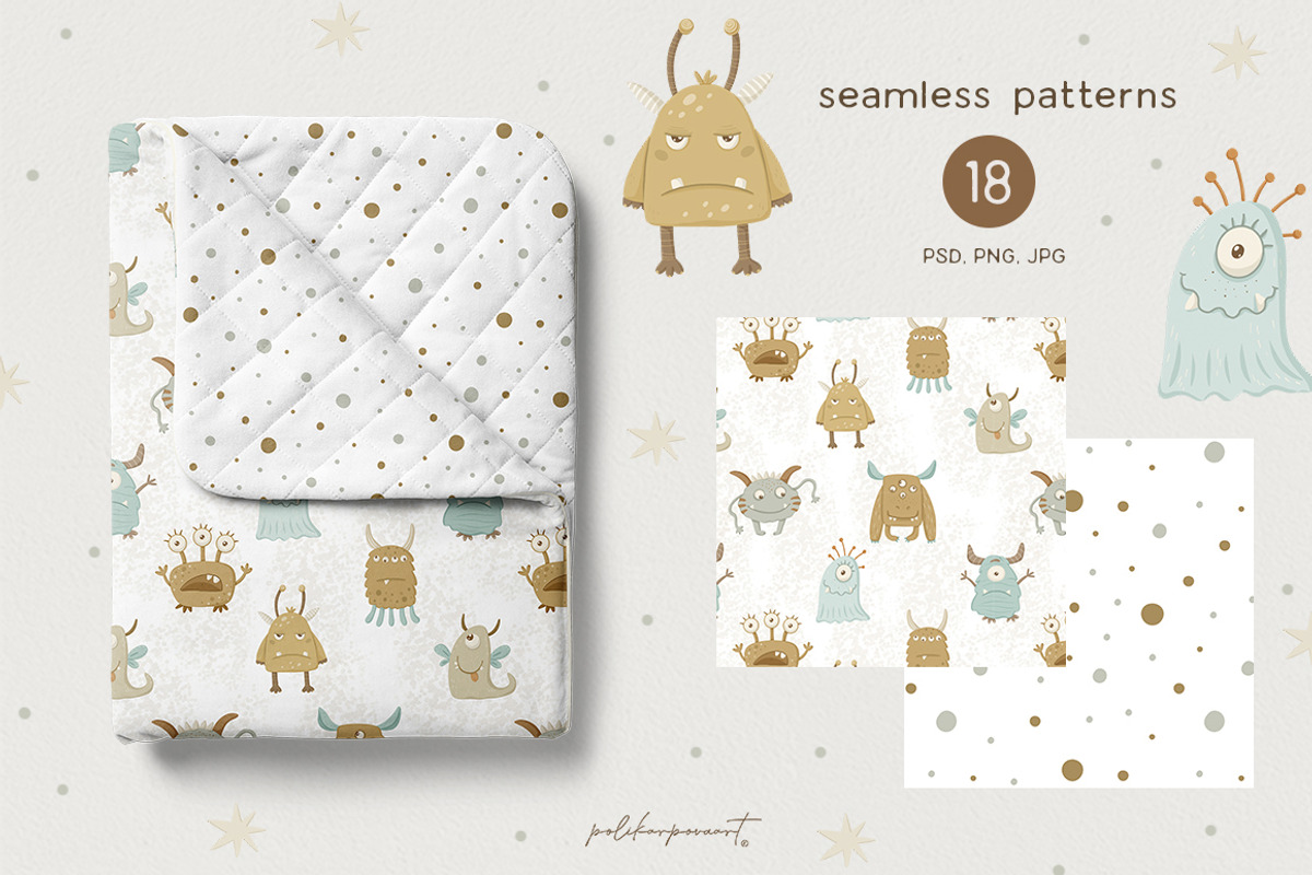 MONSTER PARTY. Kids collection, an Animal Illustration by polikarpovaart (Photo 4 of 10)
