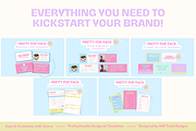 Pretty Pop Branding Kit Templates, a Templates & Theme by Hell Yeah Designs (Thumbnail 7 of 10)