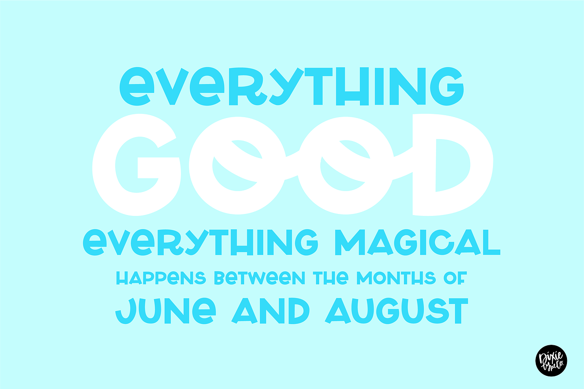 POOLSIDE a Bold Display Font preview 3