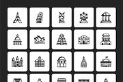 US Landmark Icons, an Outline Icon by Prosymbols (Thumbnail 7 of 7)