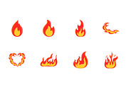 Fire Illustration Set, an Object Illustration by studiogstock (Thumbnail 3 of 3)