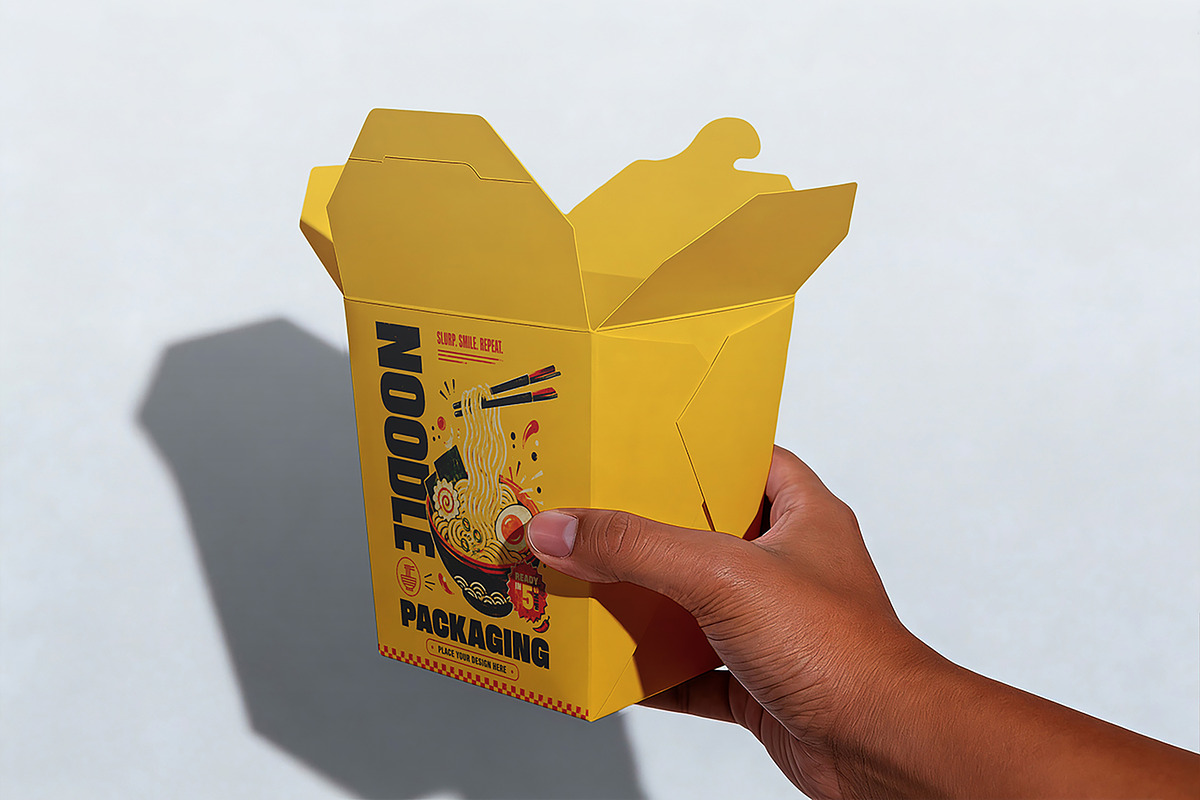 Noodle Packaging Mockup, a Cups & Container Mockup by Pitchlook.Studio (Photo 4 of 4)