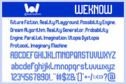 Scifi Experimental Font, a Sans Serif Font by weknow (Thumbnail 5 of 8)