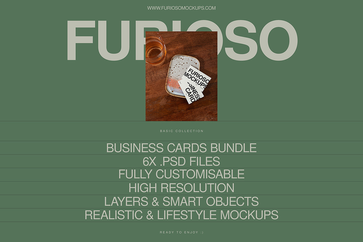 Business Cards Mockup Bundle – 6 PSD, a Merchandise Mockup by FURIOSO mockups (Photo 2 of 15)