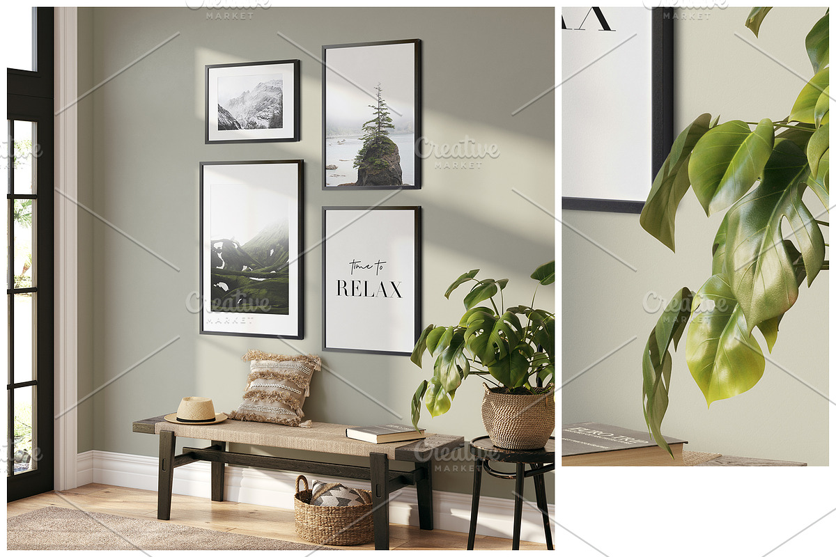 Frame & Wall Mockup Bundle, a Print Template by Yuri-U (Photo 14 of 25)