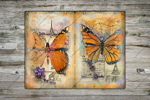 Ephemeral Wings Junk Journal Pages