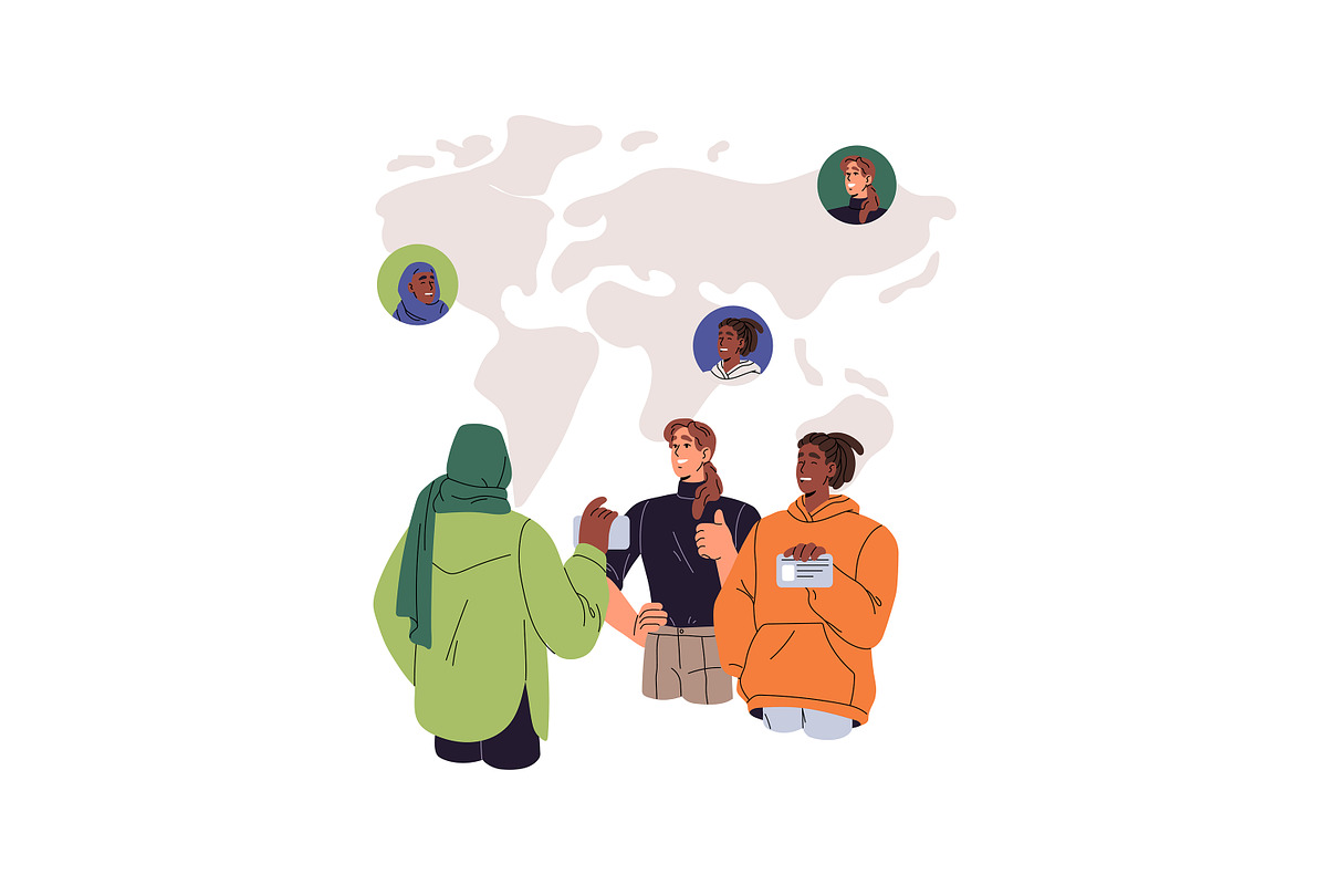 Residence permit, migration concept, a Person Illustration by PaperTrident (Photo 8 of 9)