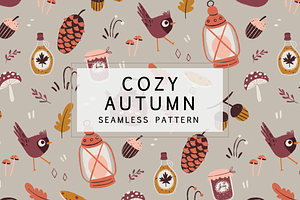 Cozy Autumn Seamless Pattern Design