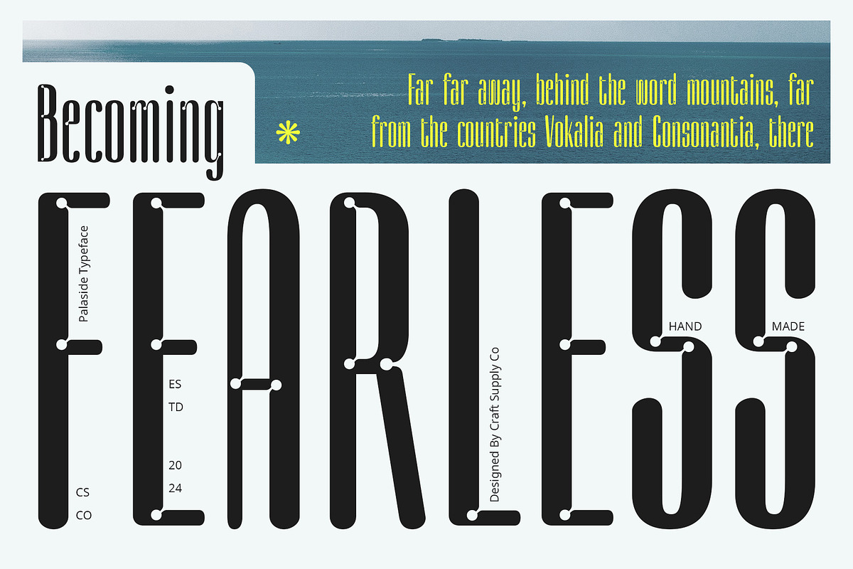Palaside – Inktrap Font, a Sans Serif Font by Craft Supply Co. (Photo 2 of 8)
