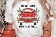 Christmas Truck SVG and PNG, an Illustration by Craft Nest (Thumbnail 2 of 6)