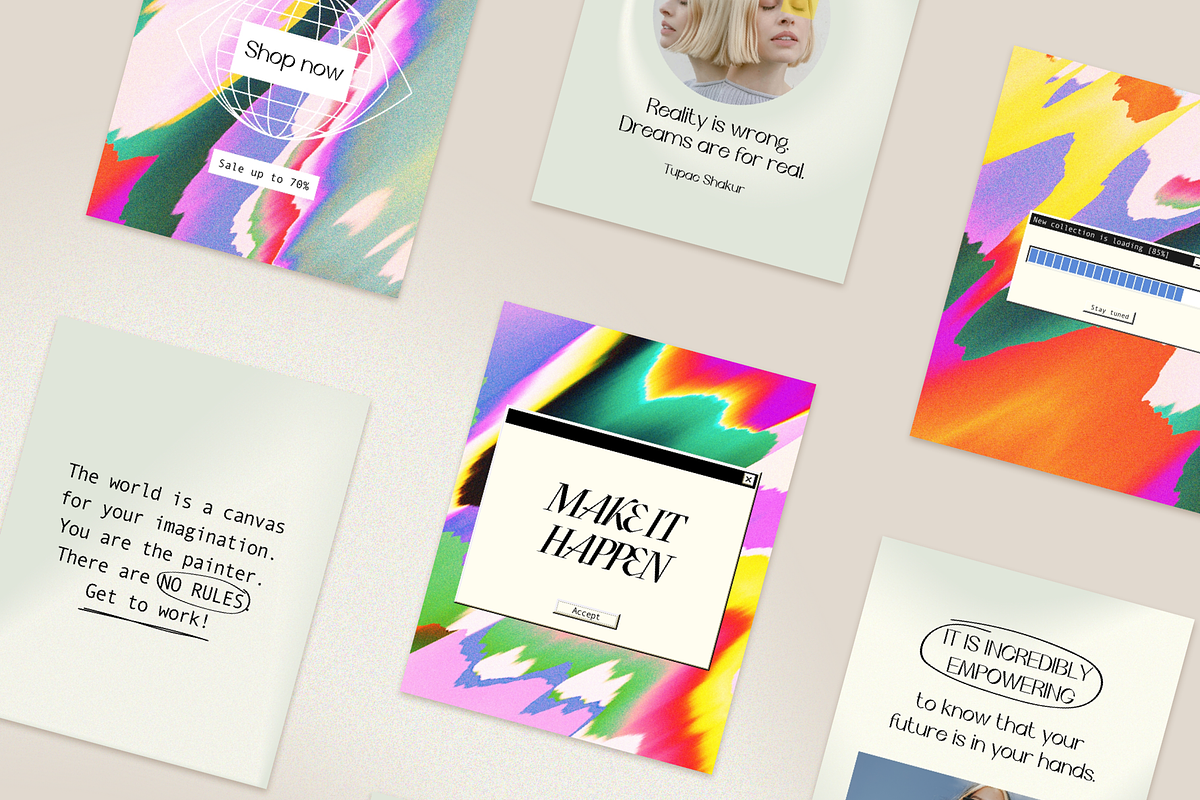 Instagram Colorful Template & Quotes, a Social Media Template by Bonumo (Photo 14 of 15)